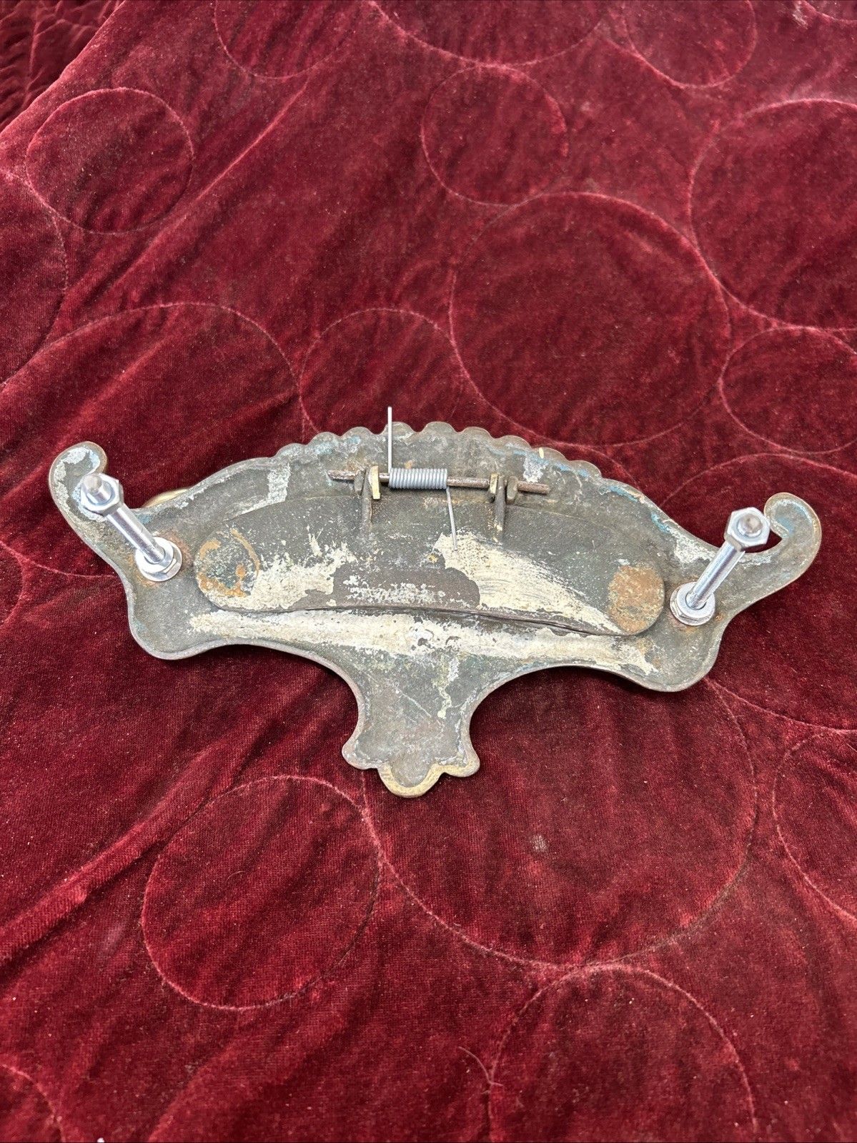 Antique Solid Brass Front Door Letterbox Knocker Old Reclaimed Period Victorian photo buy