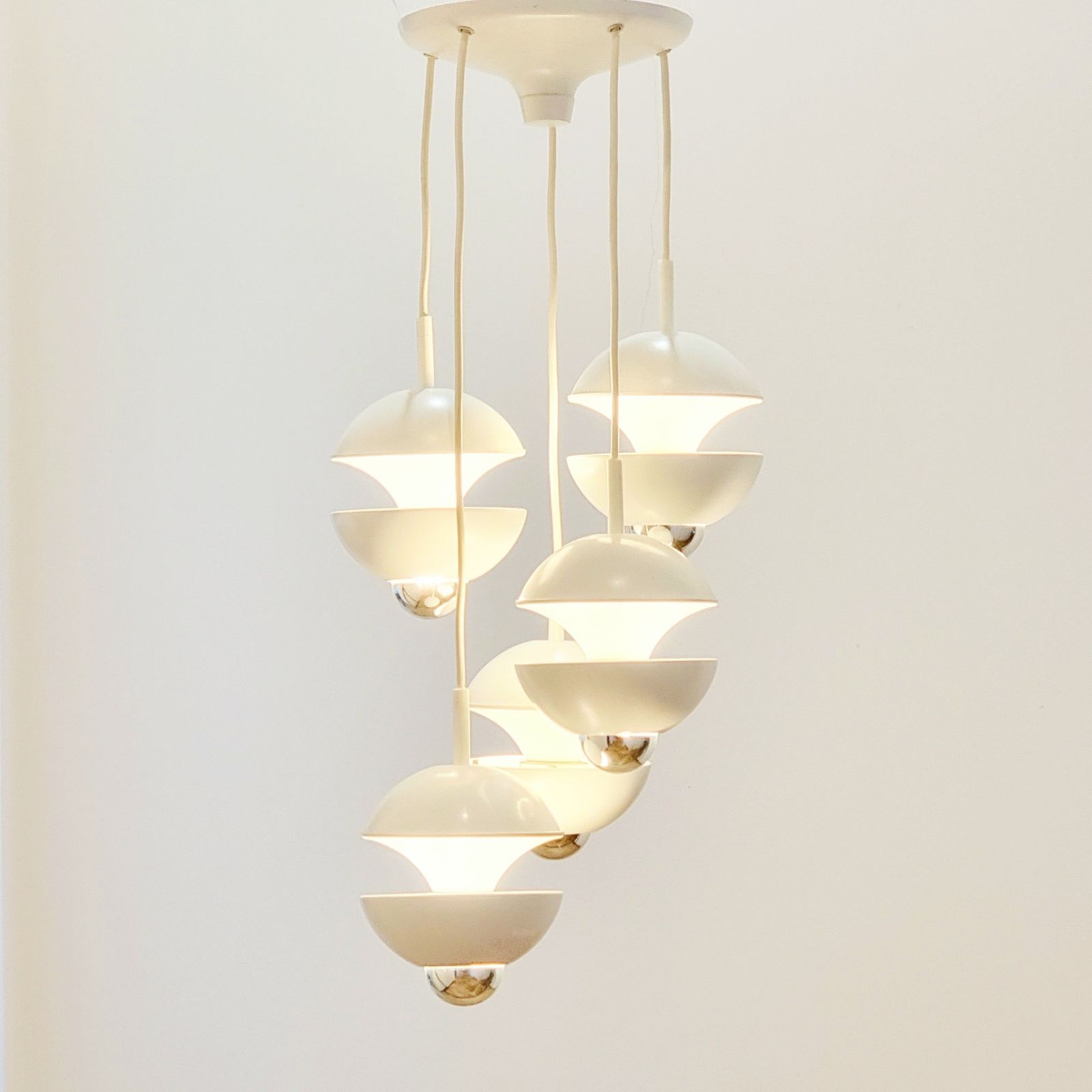 Labelled Space Age Cascading Lamp By Klaus Hempel For Kaiser Leuchten, Germany, 1970s photo 1700.0