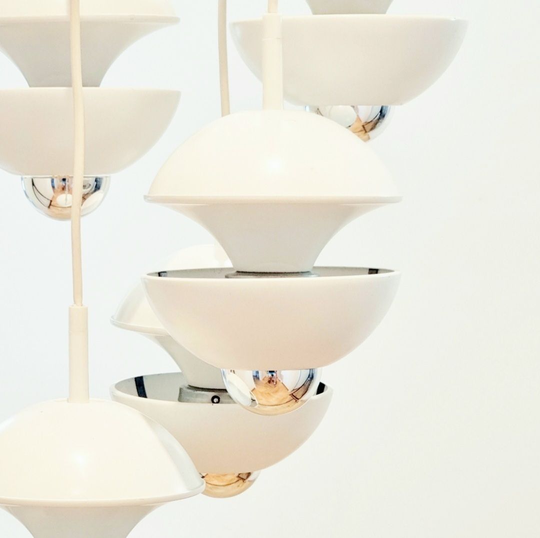Labelled Space Age Cascading Lamp By Klaus Hempel For Kaiser Leuchten, Germany, 1970s photo buy