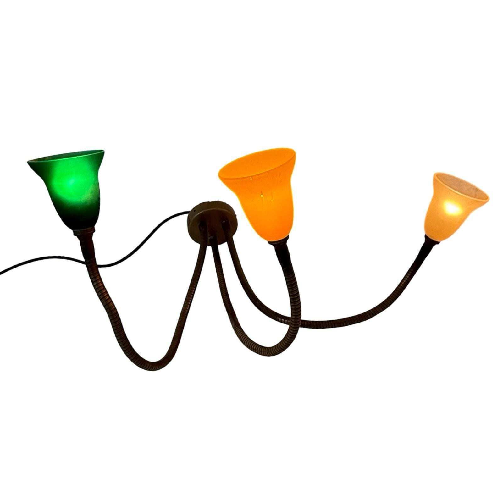Rob Nollet   Deja Vu Nijmegen   Wall Mounted Lamp   Goosneck (Triple)   Glass Shades, Dutch Design photo furniture