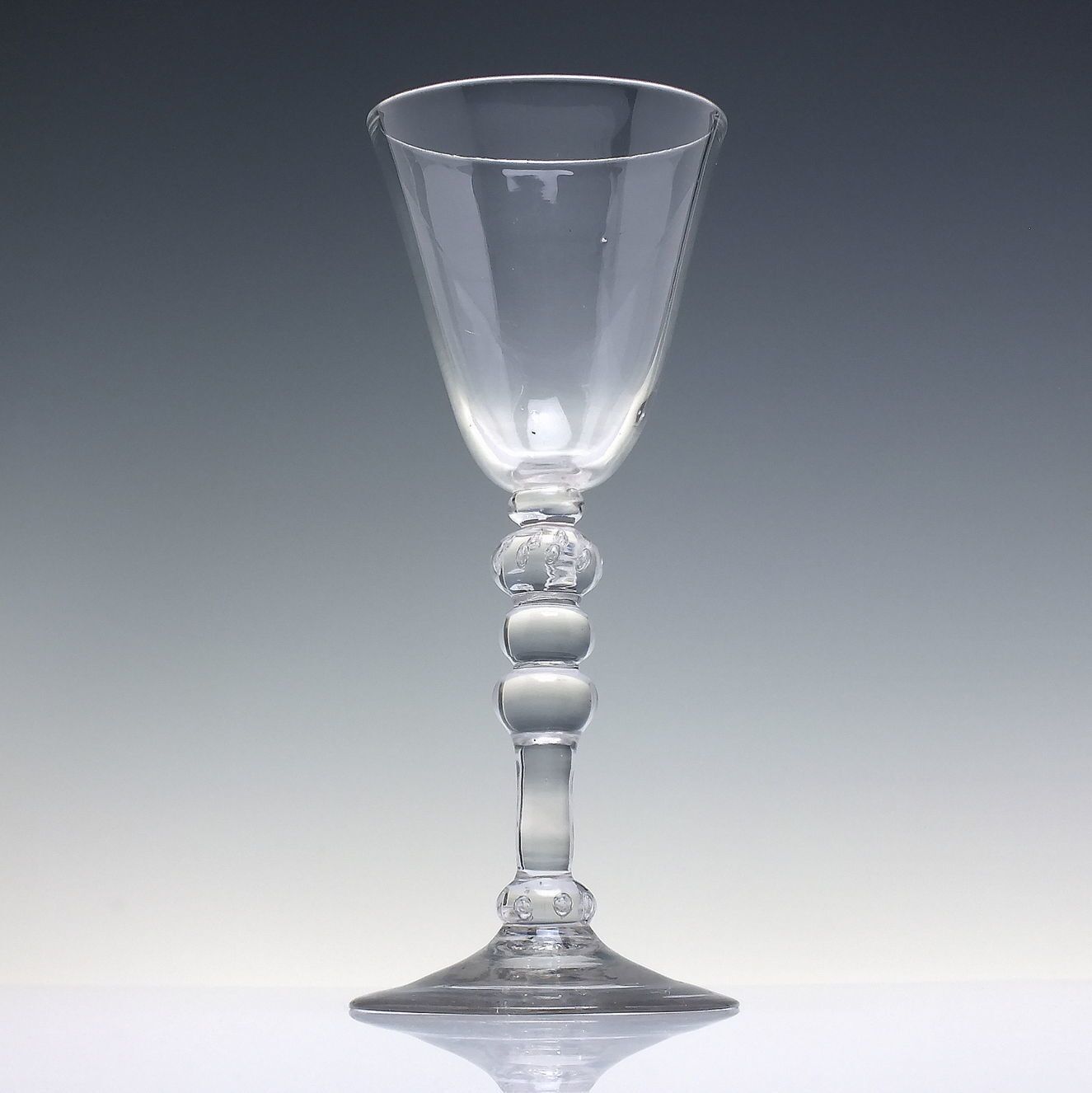 18th Century Light Baluster Wine Glass C1750 Ex Cranch Collection photo buy