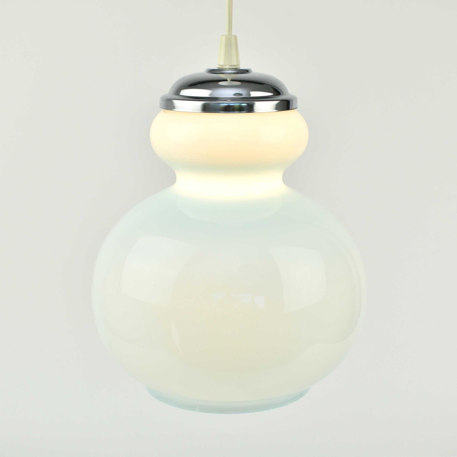 French Mid Century Pendant Light By Blue Vintage Ceiling Lamp | Italian Murano Pastel Vistosi 1950s 1960s Fifties photo buy