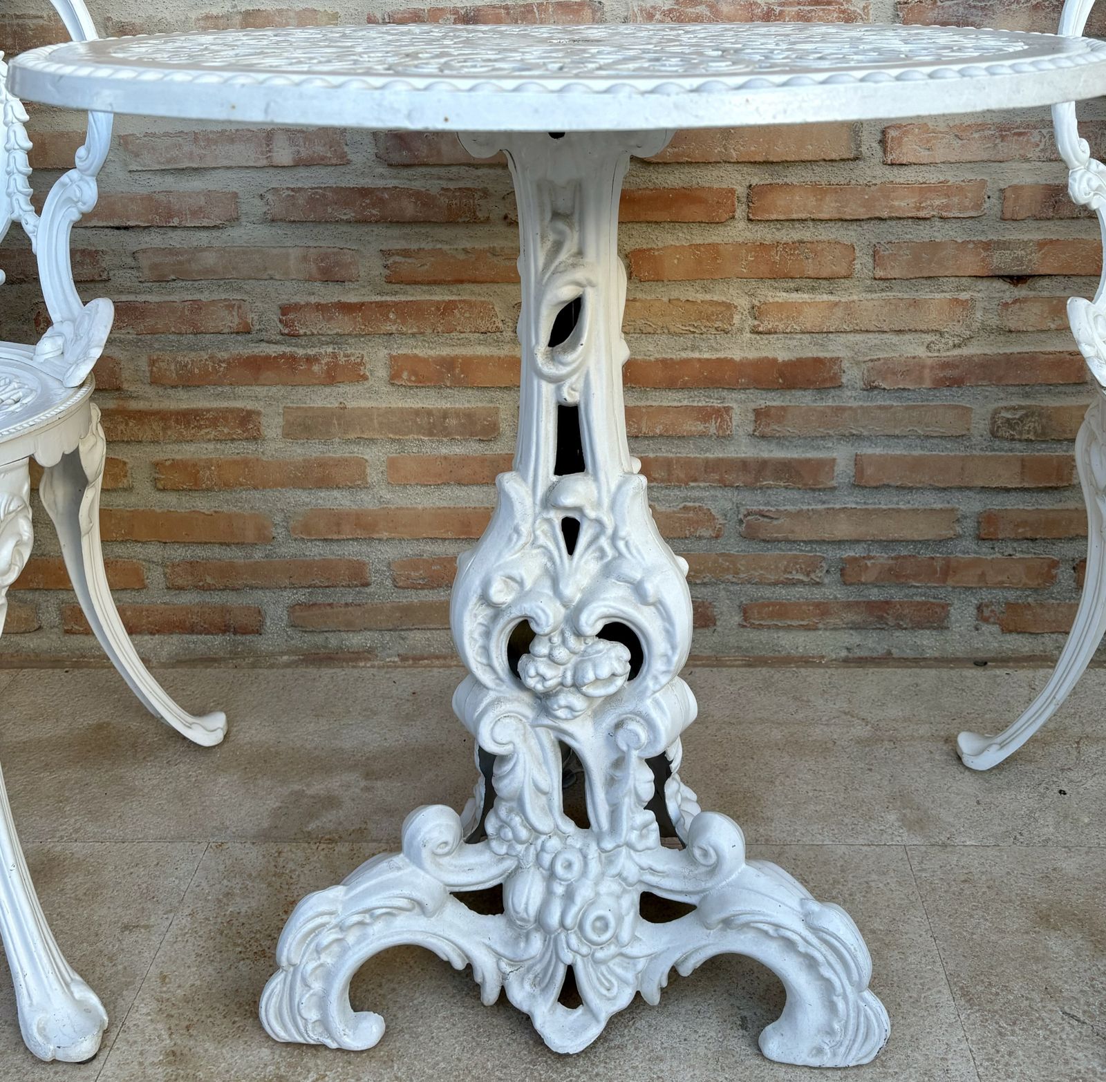 Set Of Wrought Iron Table And Chairs Garden Or Patio Furniture photo furniture