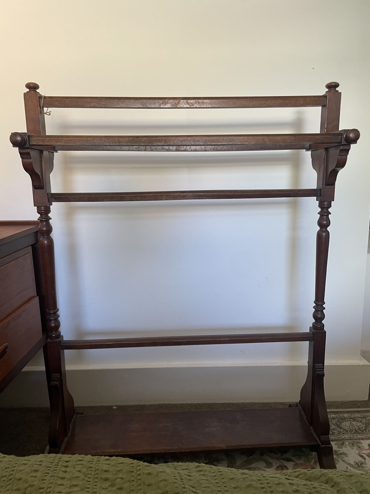 Antique Wooden Towel Rail / Clothes Horse photo for sale