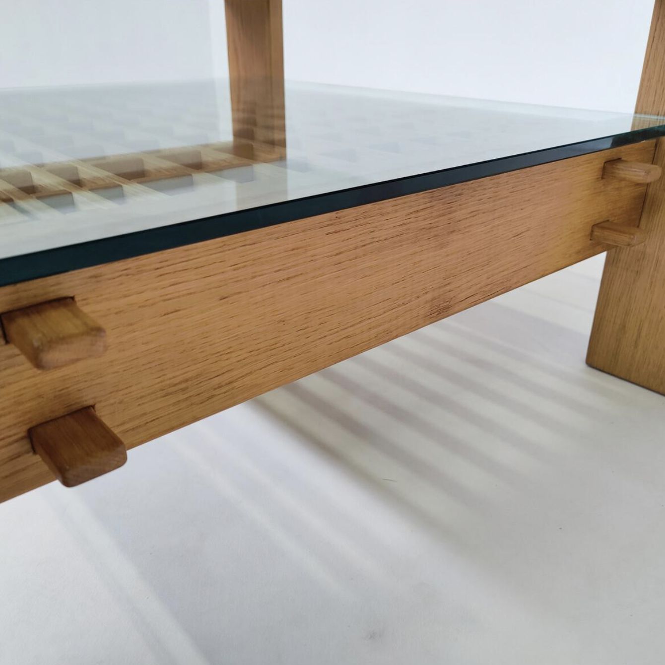 Mid Century Modern Coffee Table By Rivadossi, Wood And Glass, Italy photo 4220.0