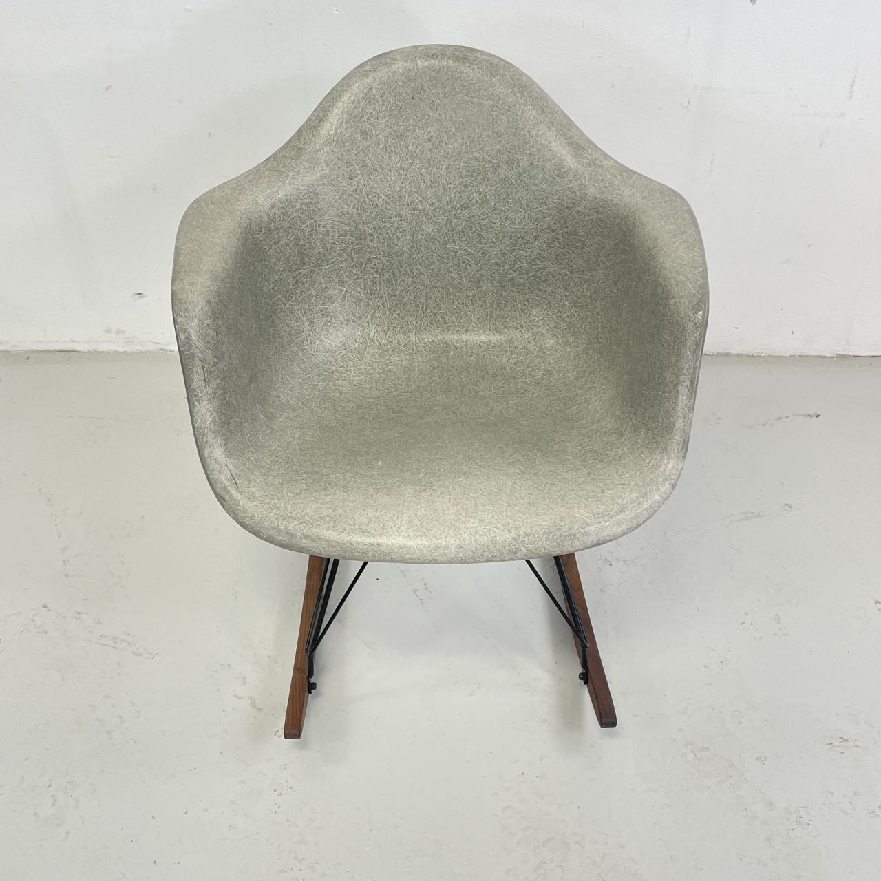 Eames Herman Miller 1950s Rar Rocking Chair In Seafoam Green photo for sale