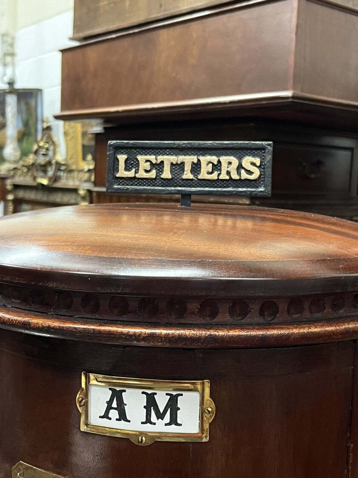 Antique Country House Letter/ Pillar Box, Large In Size photo for sale
