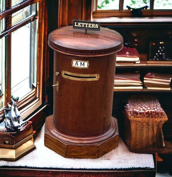 photo buy Antique Country House Letter/ Pillar Box, Large In Size