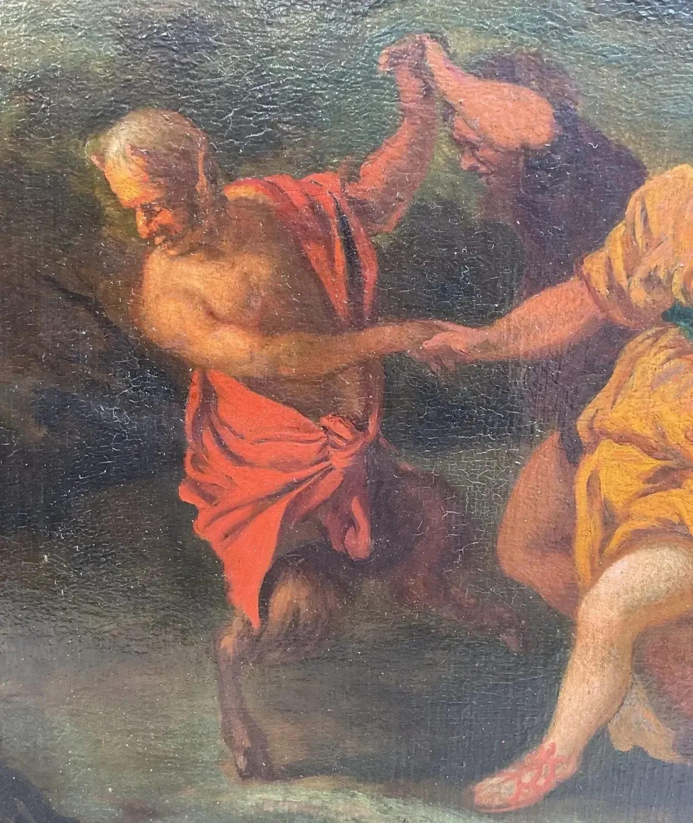 Gerard I Hoet, Bacchanal – Oil On Panel, 17th Century photo for sale