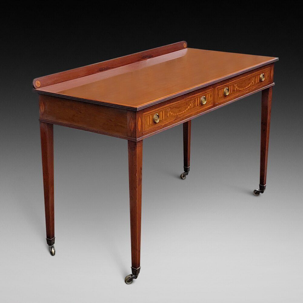 Edwardian Mahogany Hall Table By Edwards & Roberts photo furniture