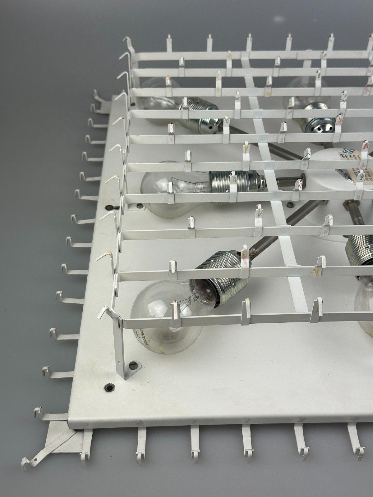 60s 70s Chandelier Ceiling Light By Doria Leuchten Germany Ice Glass photo 3364.0