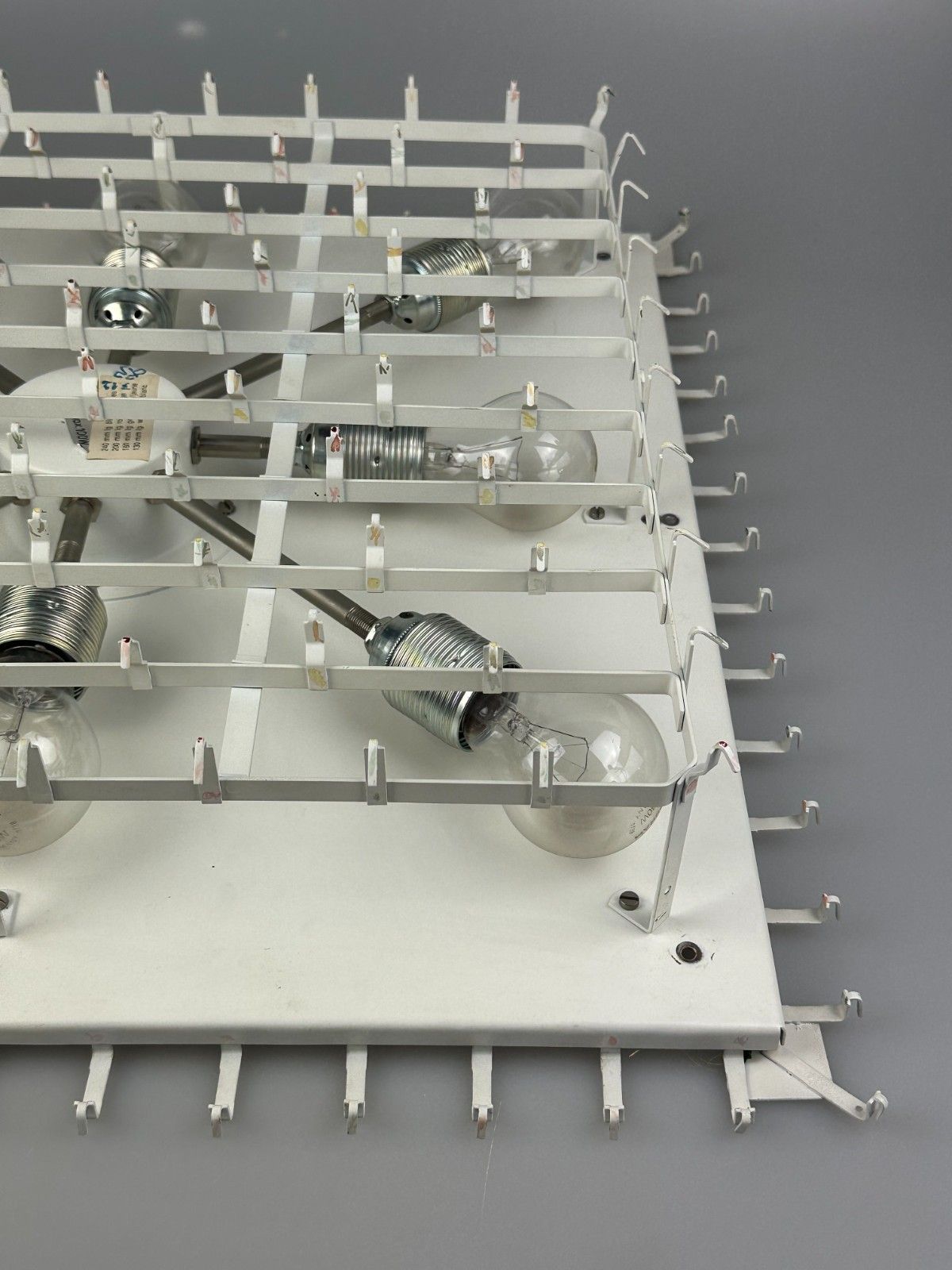 60s 70s Chandelier Ceiling Light By Doria Leuchten Germany Ice Glass photo vintage