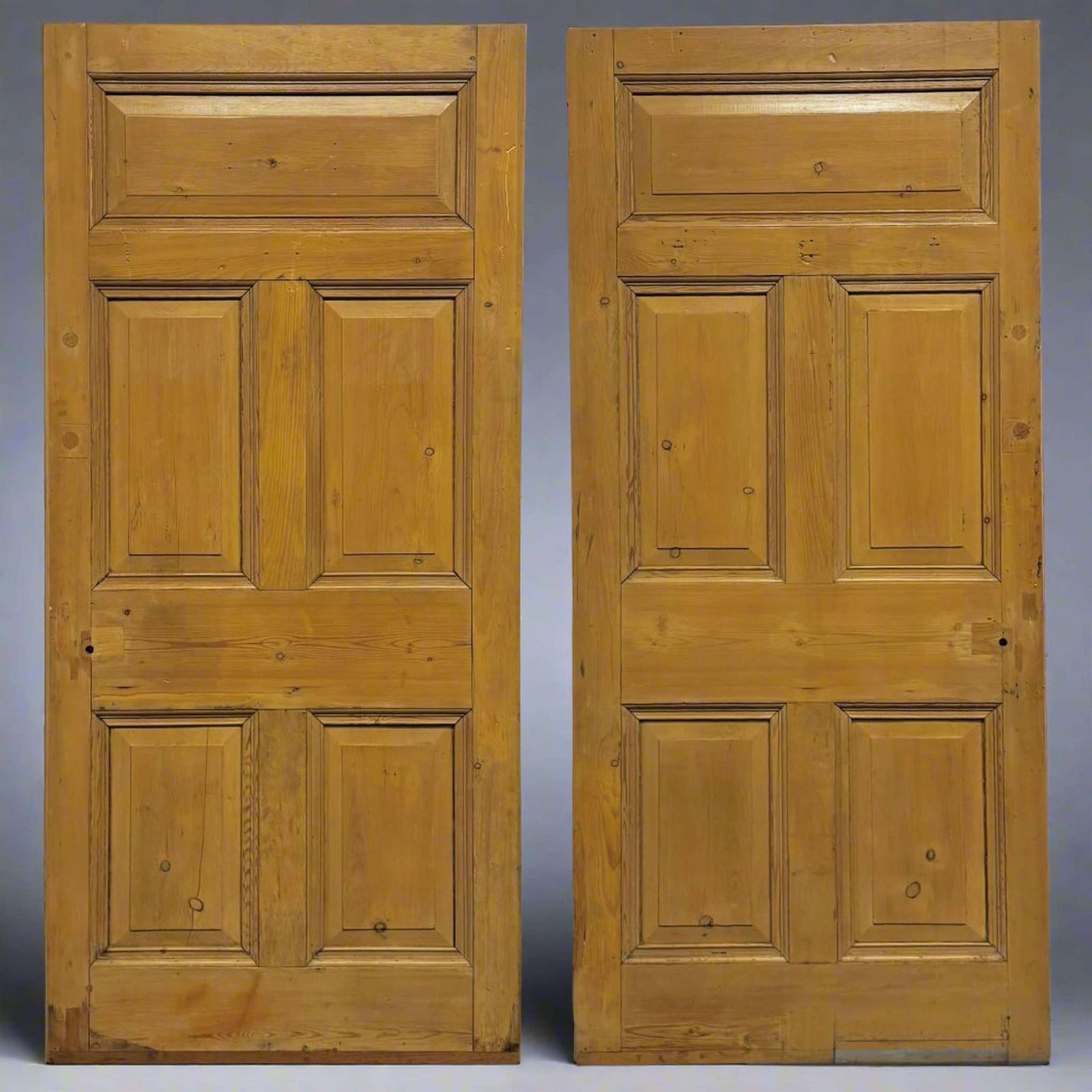 Antique Victorian 5 Panel Door   208.5cm X 96cm