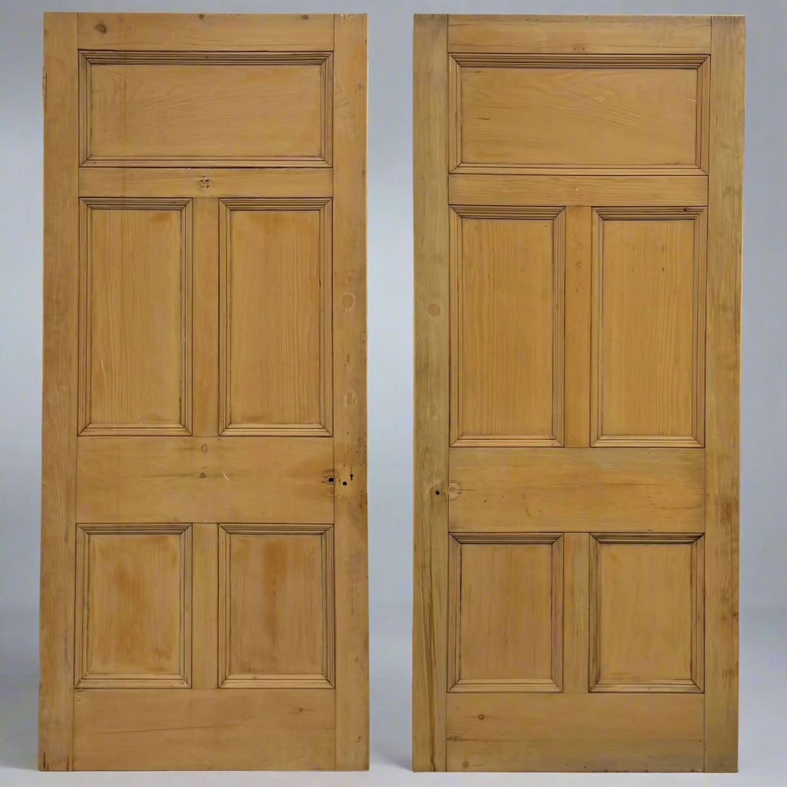 Antique Victorian 5 Panel Door   219.5cm X 95.5cm