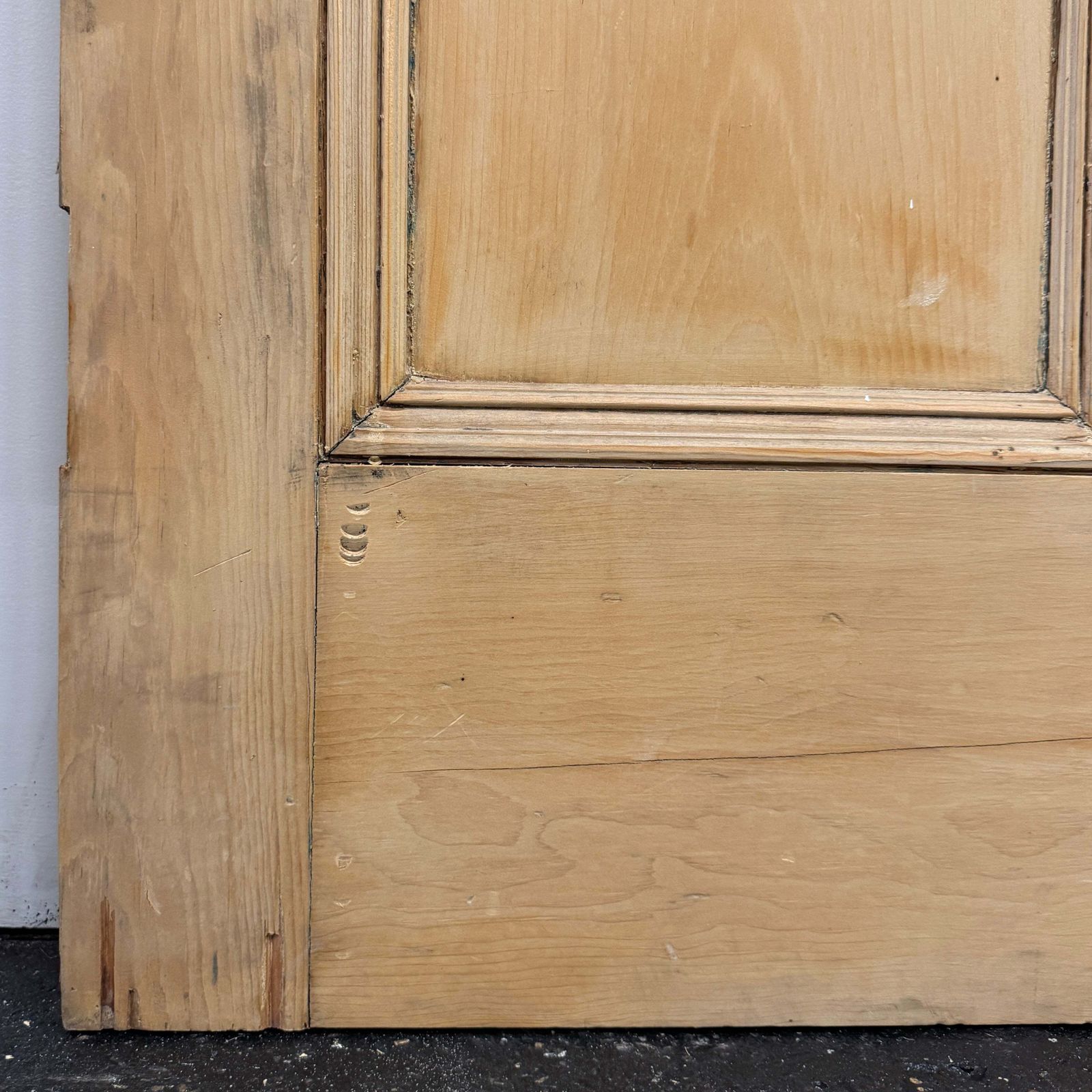 Antique Victorian 5 Panel Door   219.5cm X 95.5cm photo 375.0