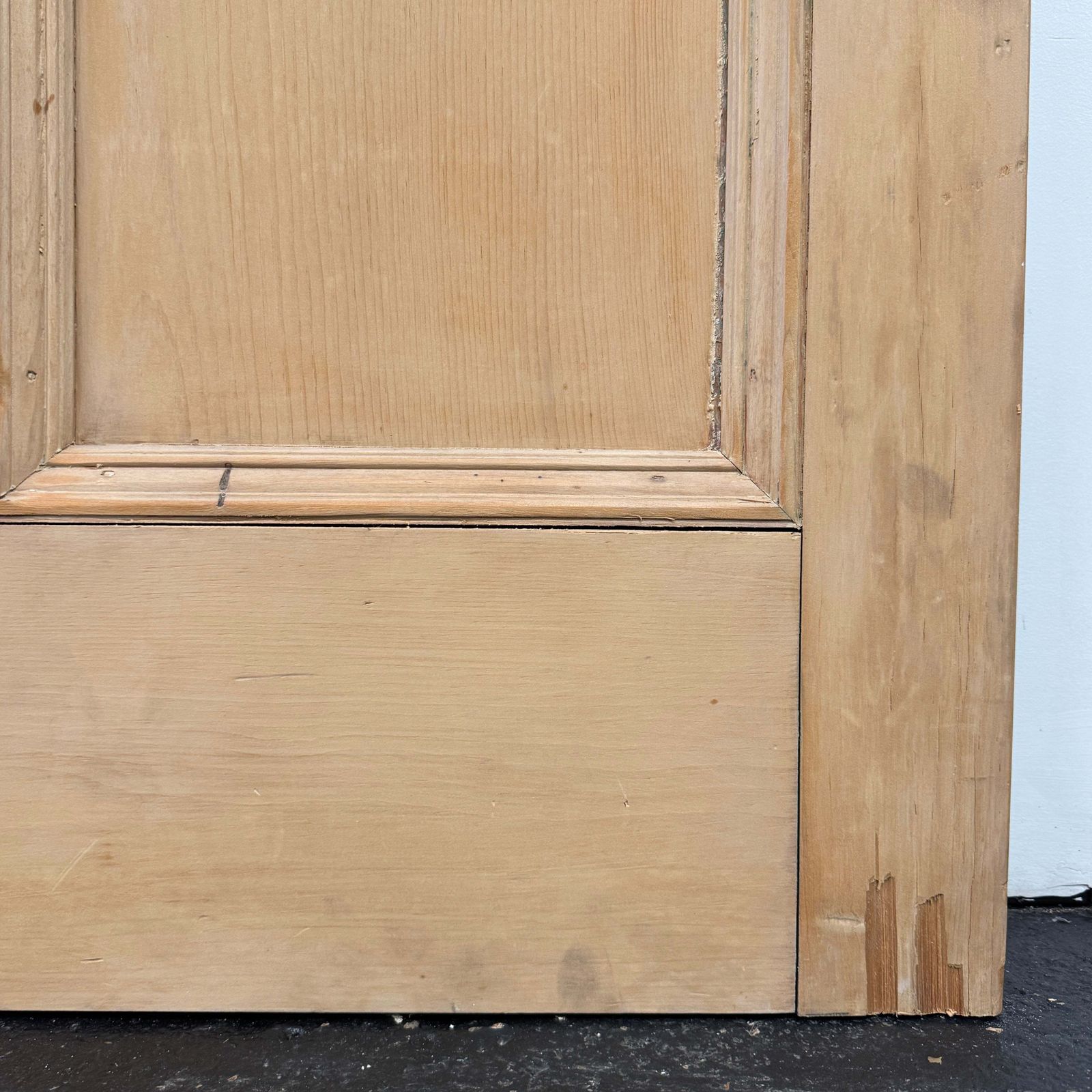 Antique Victorian 5 Panel Door   216cm X 97cm photo 375.0