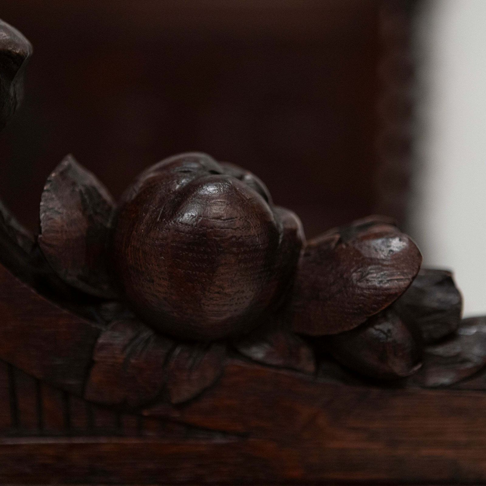 Antique Heavily Carved Continental Four Posted Bed | European Double photo buy