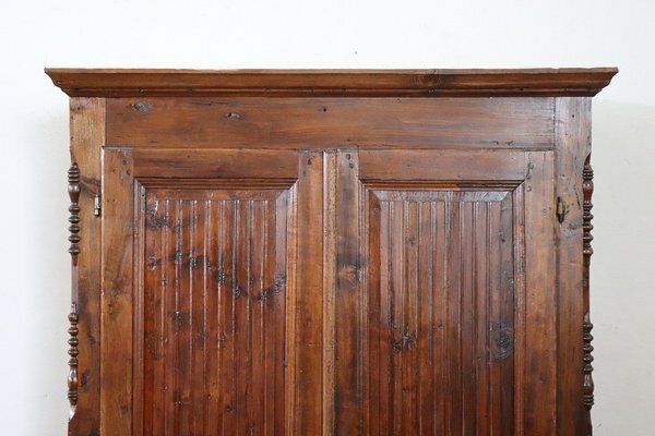 Antique Wardrobe In Poplar Wood, 1800s photo for sale
