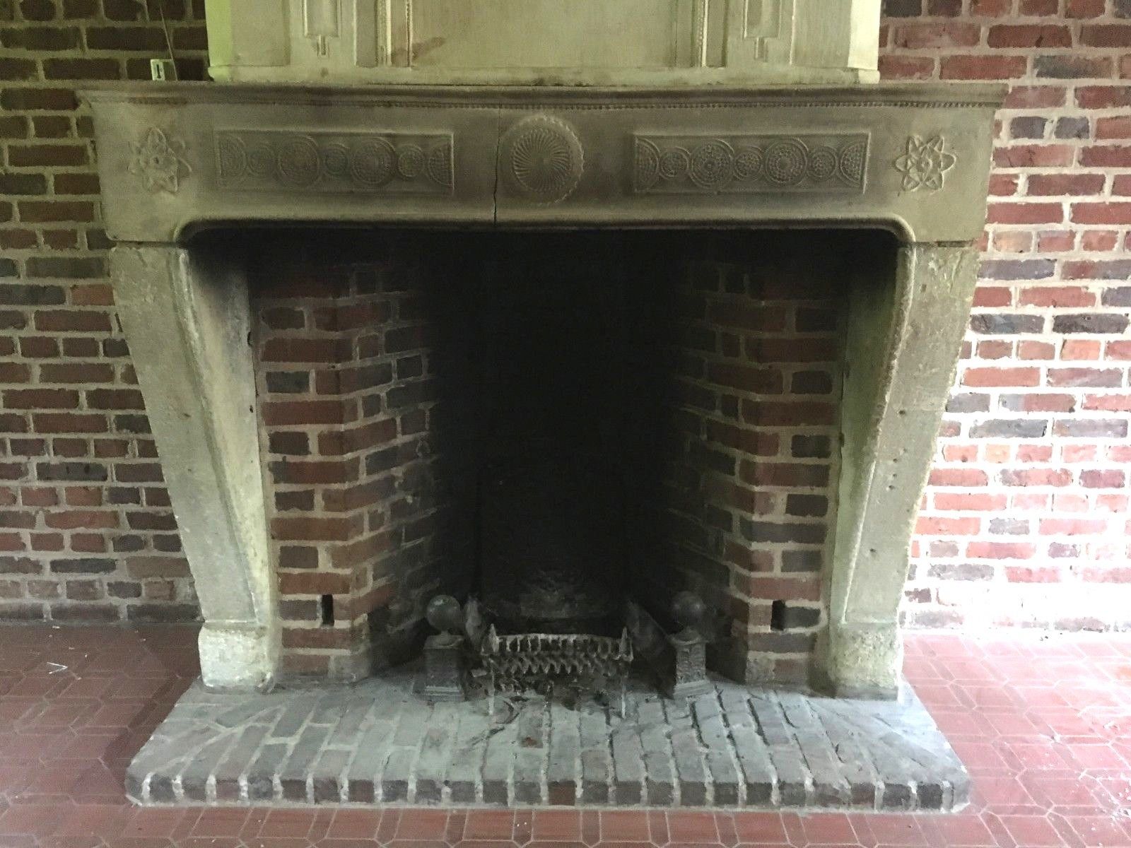 Burgundy Stone Fireplace Stone Trumeau Fireplace Antique Fireplace photo furniture