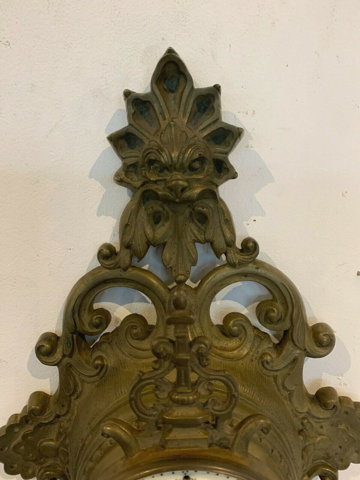 19th Century Chiseled Bronze Mascaron Decor Applique Poster photo for sale