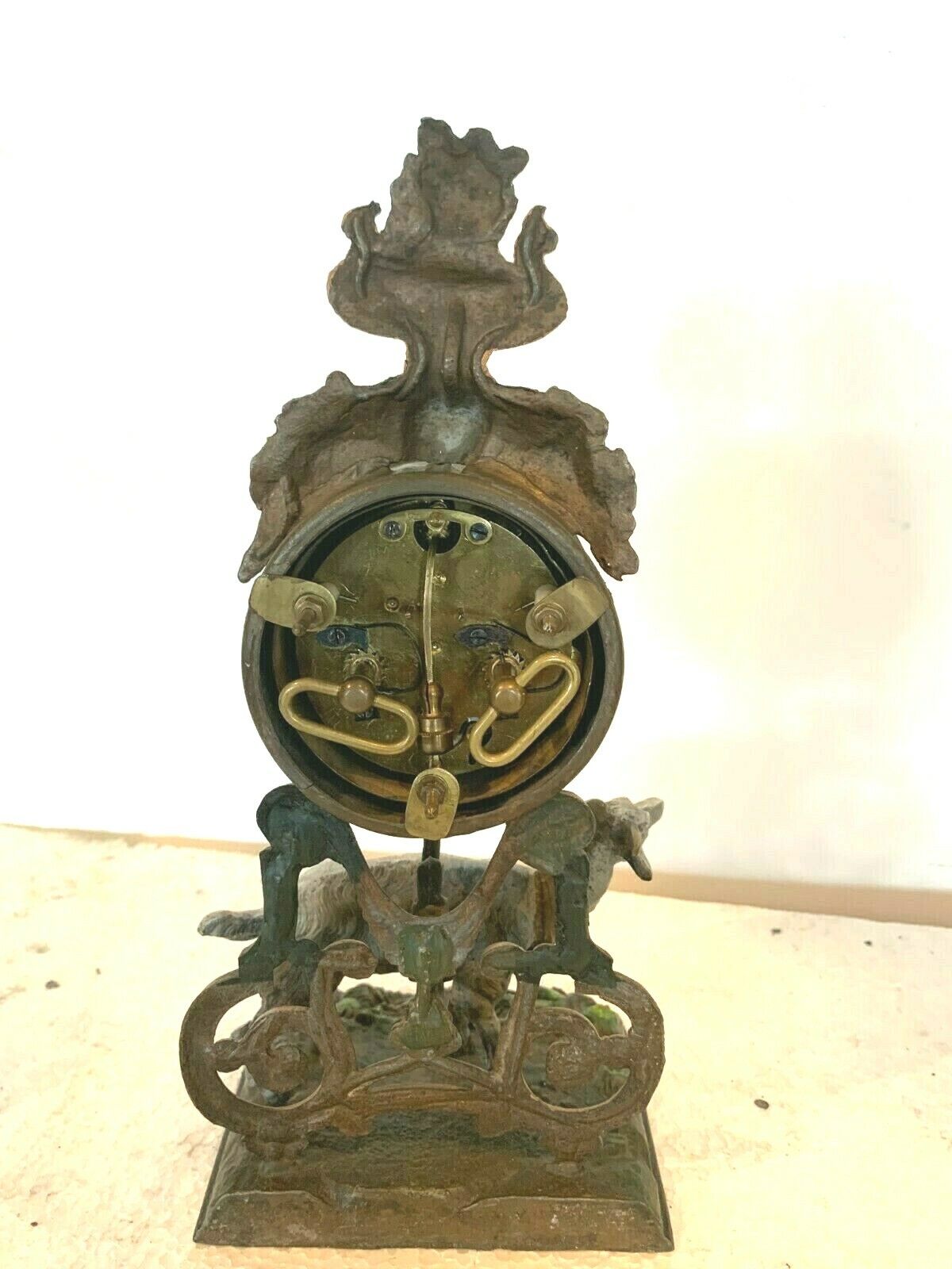 20th Century Polychrome Goat Decor Regular Pendulum photo buy