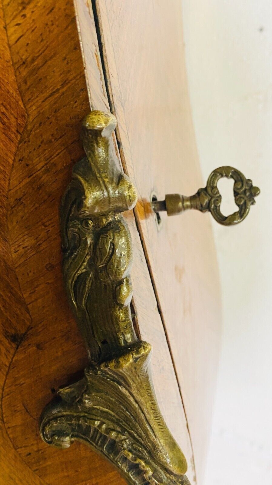 Louis XV Style Inlaid Beach Wood Regulator 20th Century photo buy