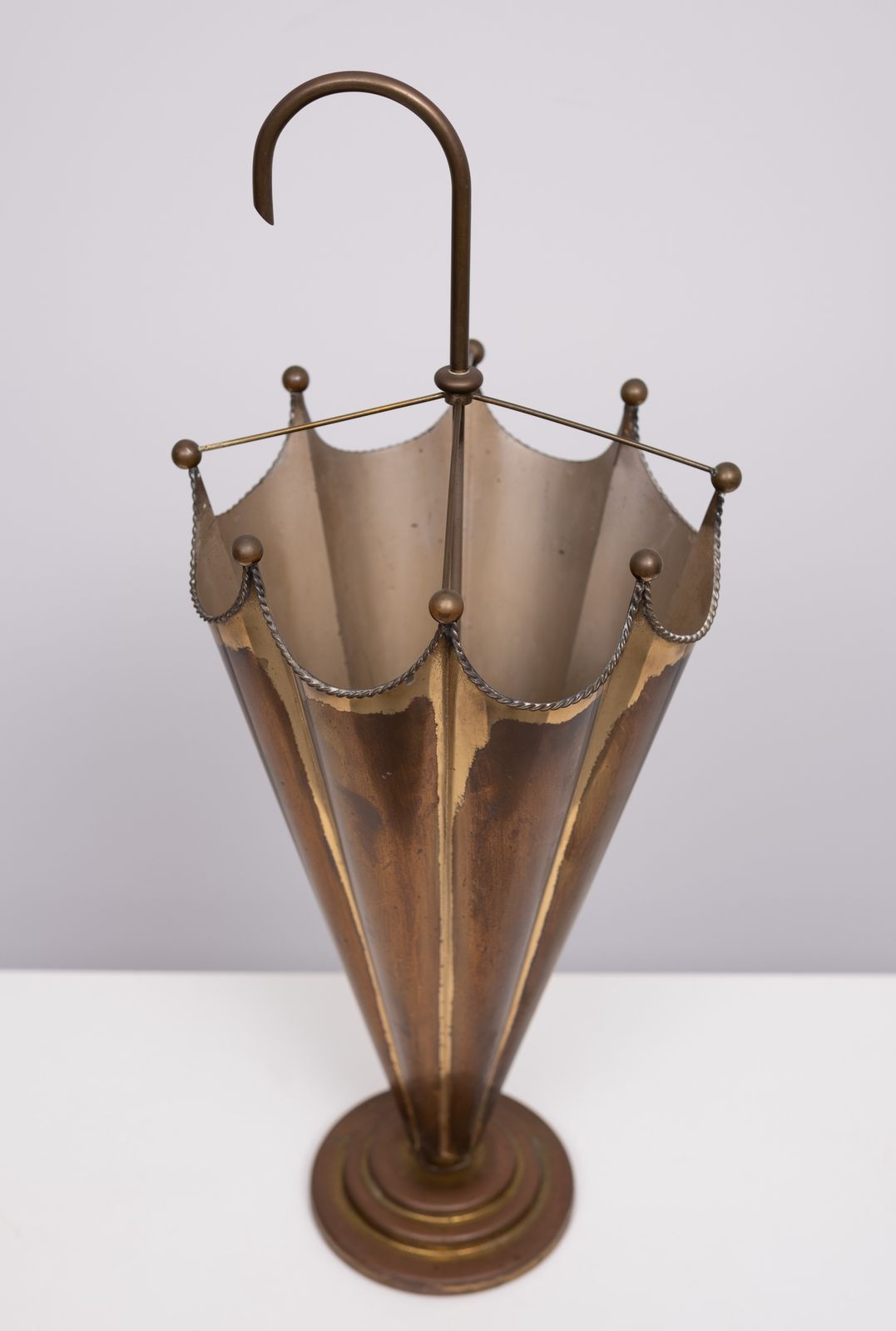Brass Umbrella Umbrella Stand 1950s France photo furniture