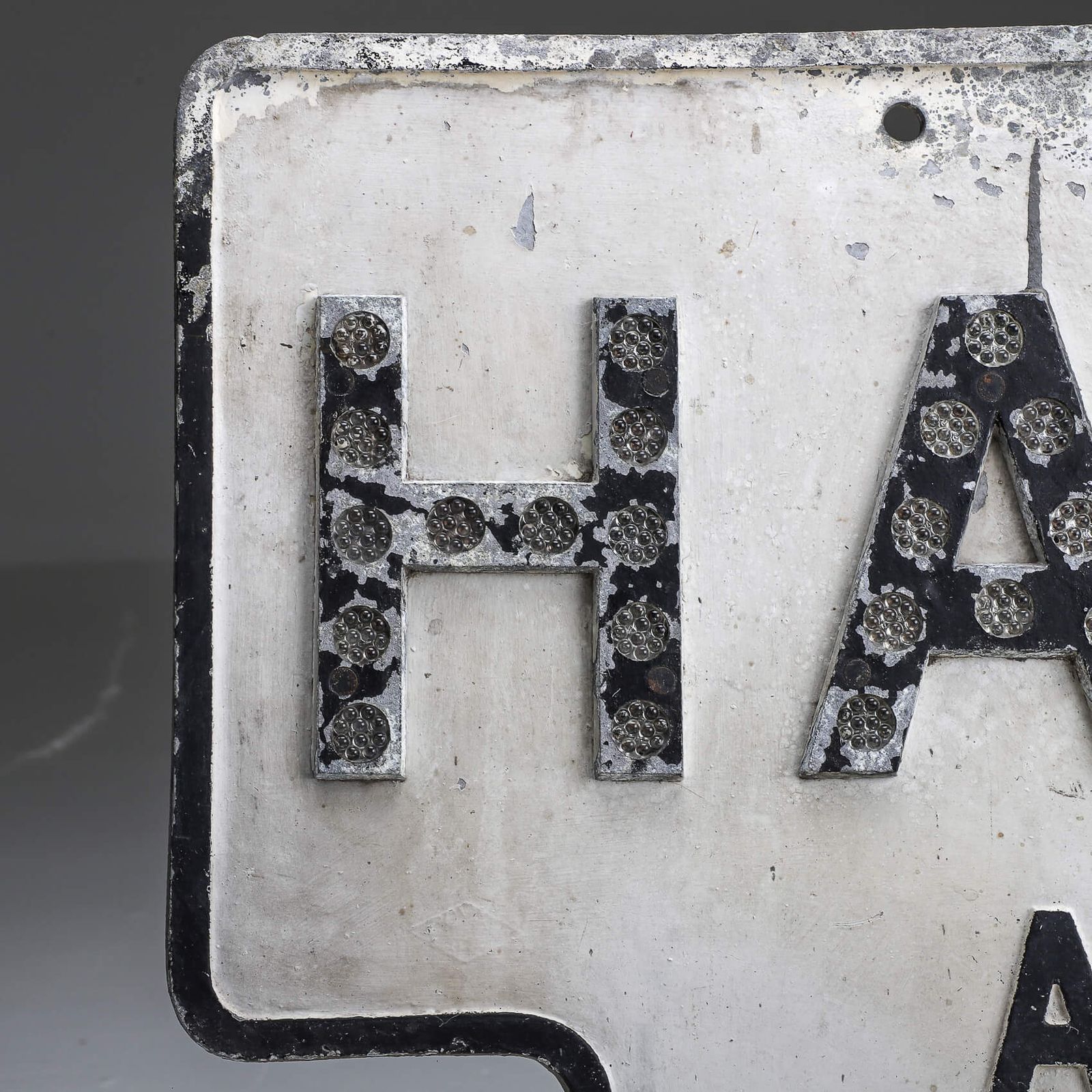 Pre Warboys Halt Road Sign, 1940s photo for sale
