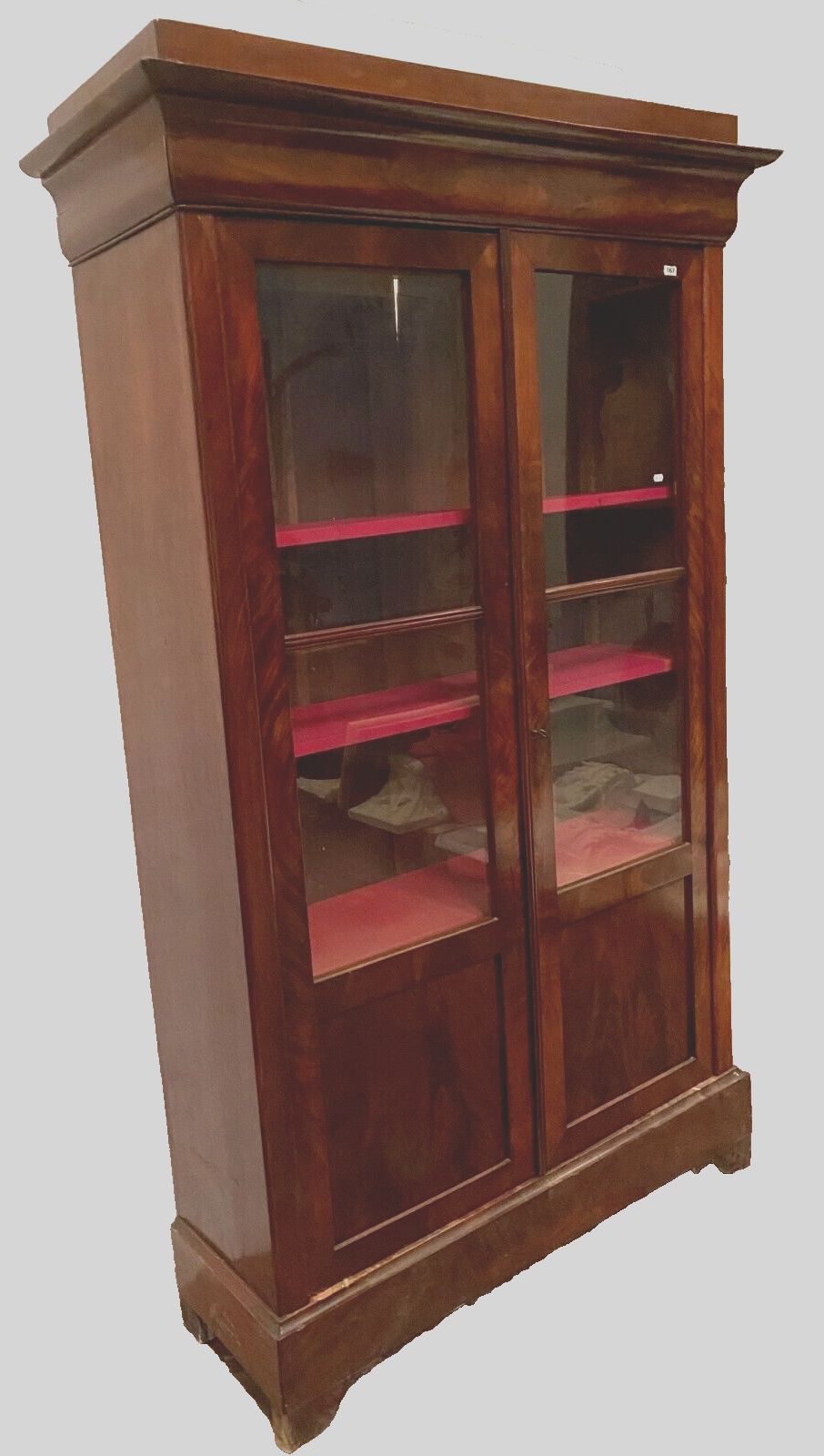 Louis Philippe Showcase In Mahogany And Mahogany Veneer 19th Century photo Furniture