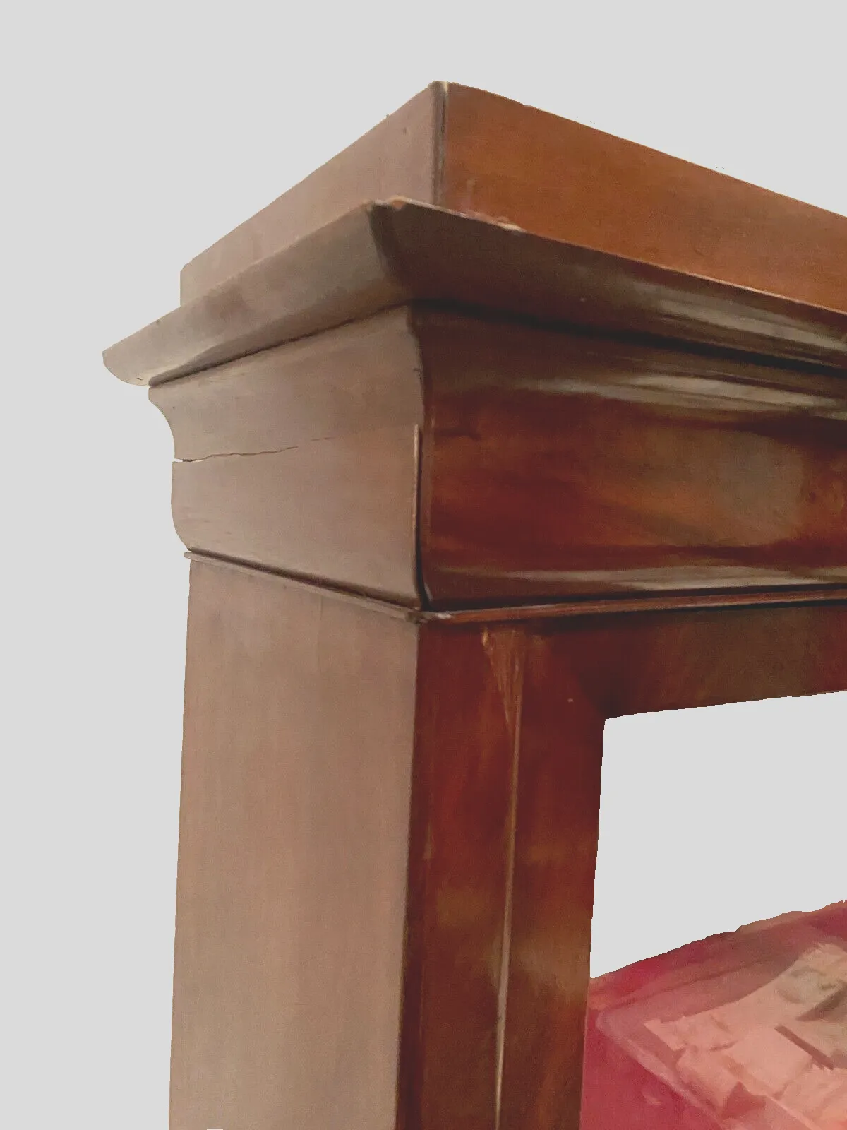 Louis Philippe Showcase In Mahogany And Mahogany Veneer 19th Century photo buy