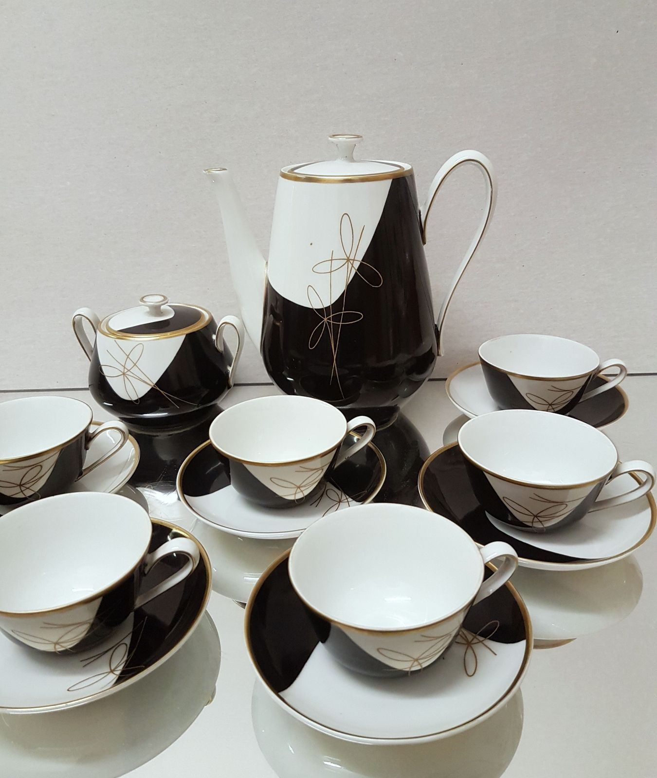 Coffee Set "Black & White " / Moritz&Zdekauer Jaroslav Ježek photo furniture