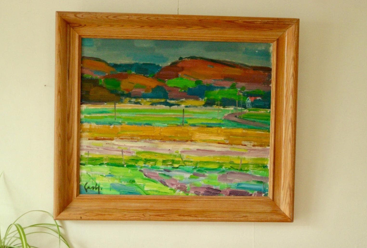 Original Mid Century Swedish Oil On Canvas – By Gerhard Lundberg (1905–1980) – Vintage & Framed, 63.5 X 74.5 Cm (25 X 29.3 In)
