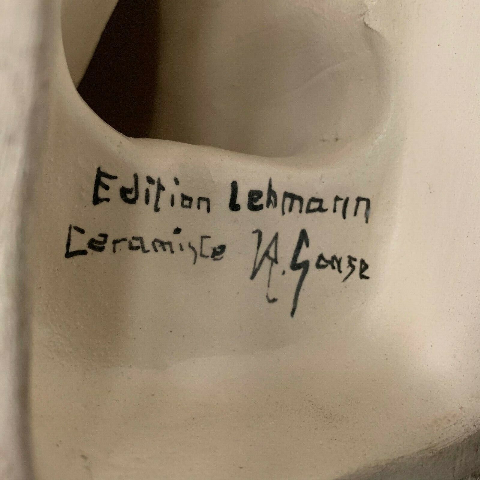 Cracked Ceramic Fish Edition Lehmarin Ceramist R Gonse 20th Century photo buy