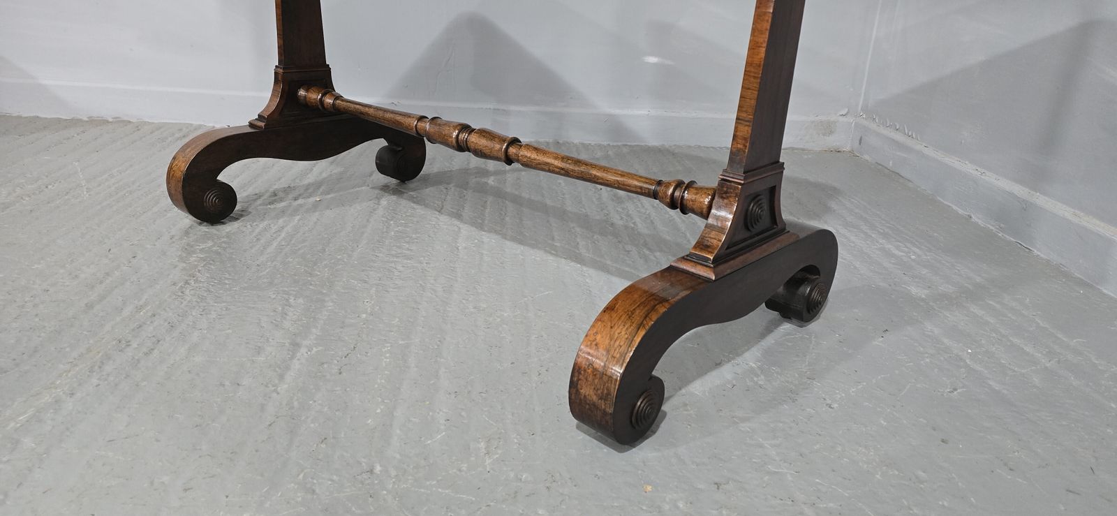 Furniture Superb Regency Writing Table, 1800s photo