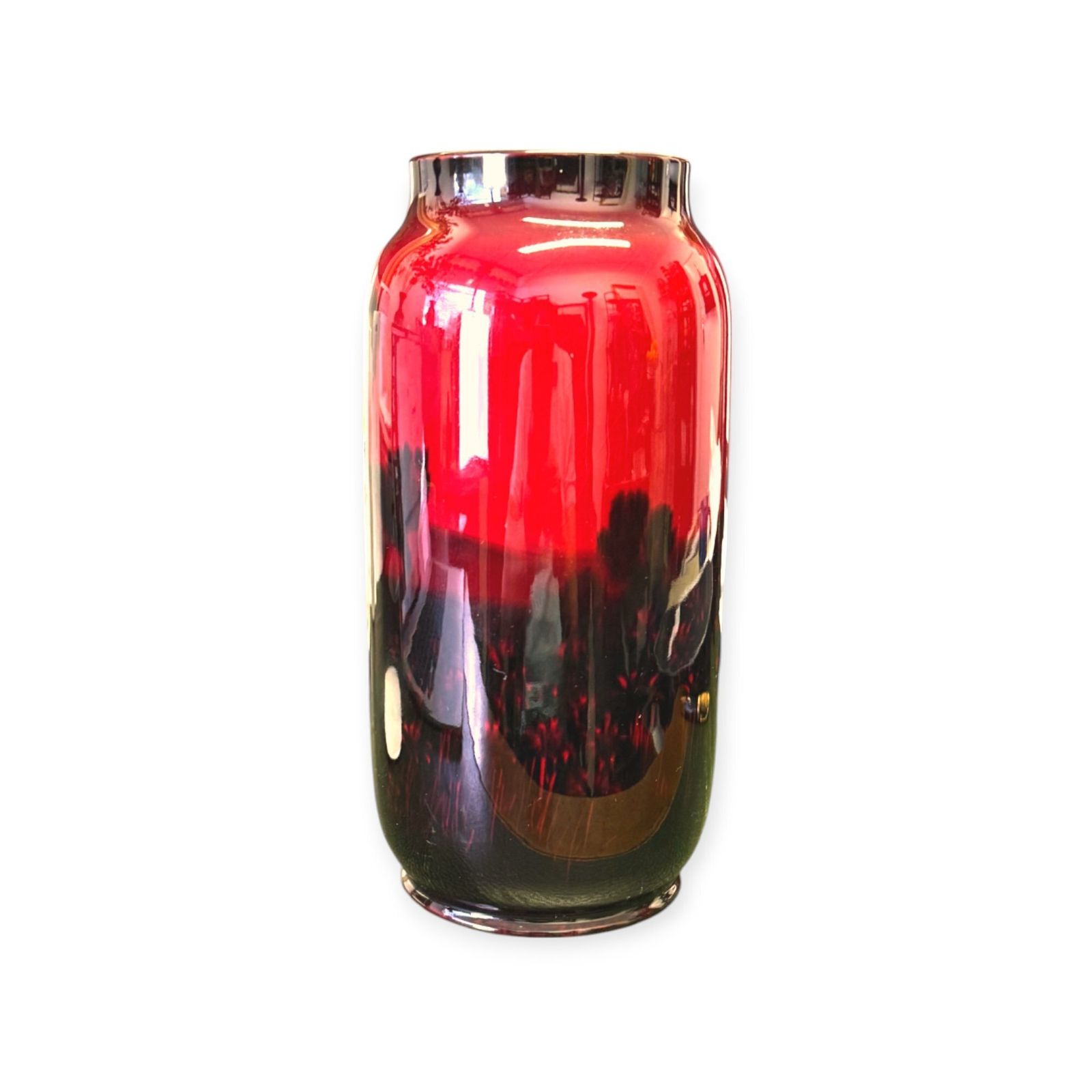 Royal Doulton Flambe Vase   Ploughman In A Field C1930 photo Home Decor