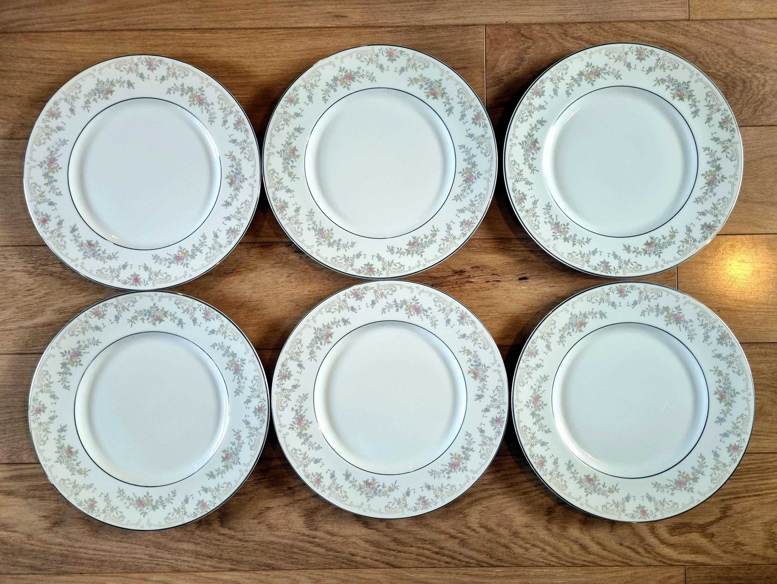 Royal Doulton Dinner Plates Romance Collection Diana Tableware, Set Of 6 Dishes 10.5" 27cm, English Fine Bone China
