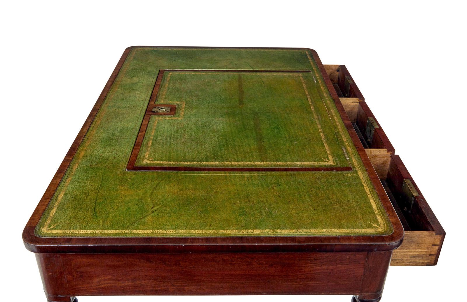 19th Century Late Georgian Mahogany And Leather Architects Desk photo 4125.0