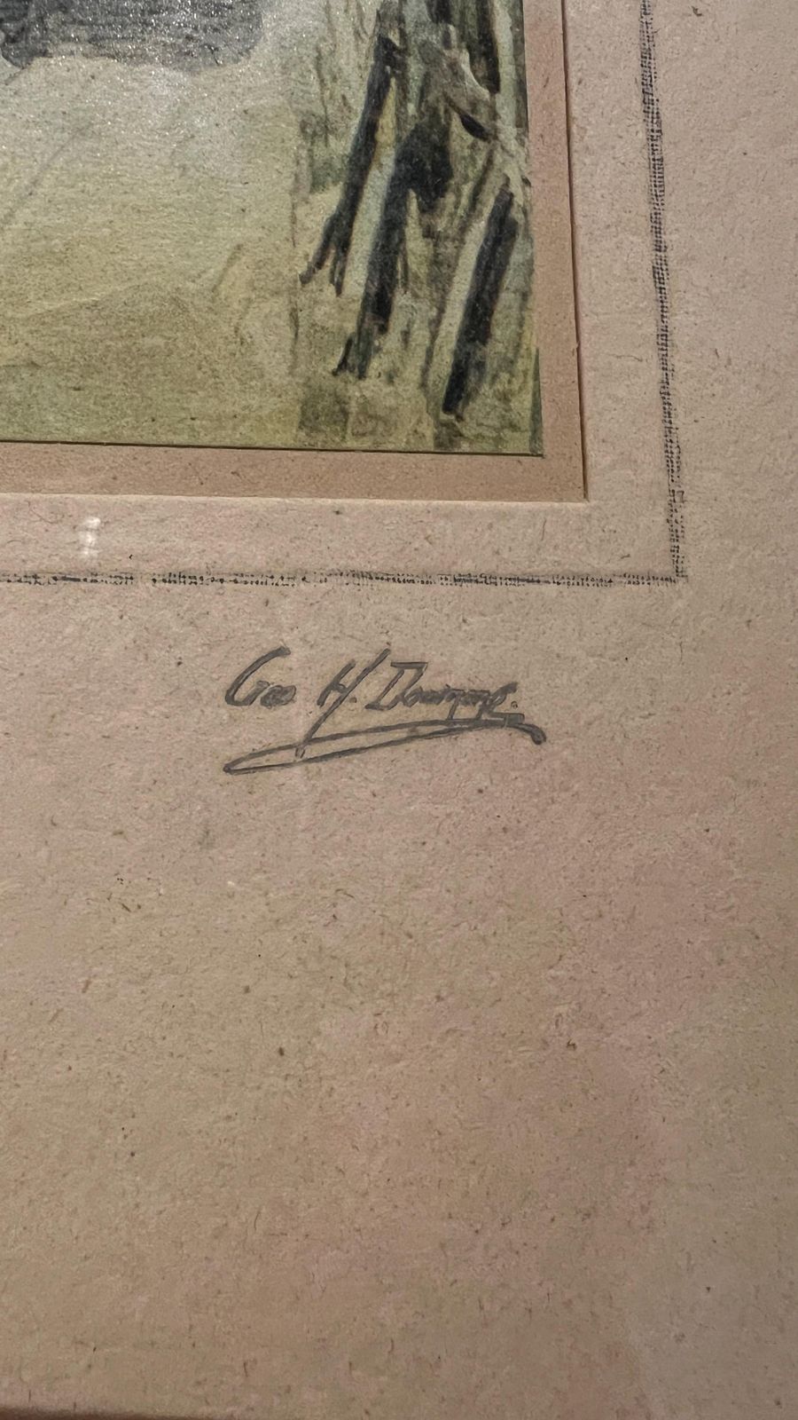 Charming Set Of Two Signed George Henry Downing Framed Prints Of Newcastle On Tyne photo 139.0
