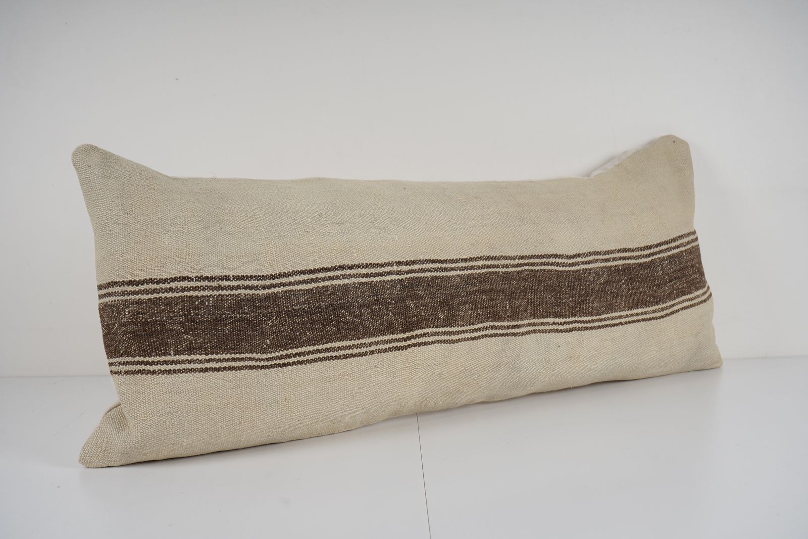 Bohemian Bedding Wool Kilim Pillow Cover Handmade Hippie Bed Pillow, Anatolian King Pillow, Shams Long Pillows For photo Textiles