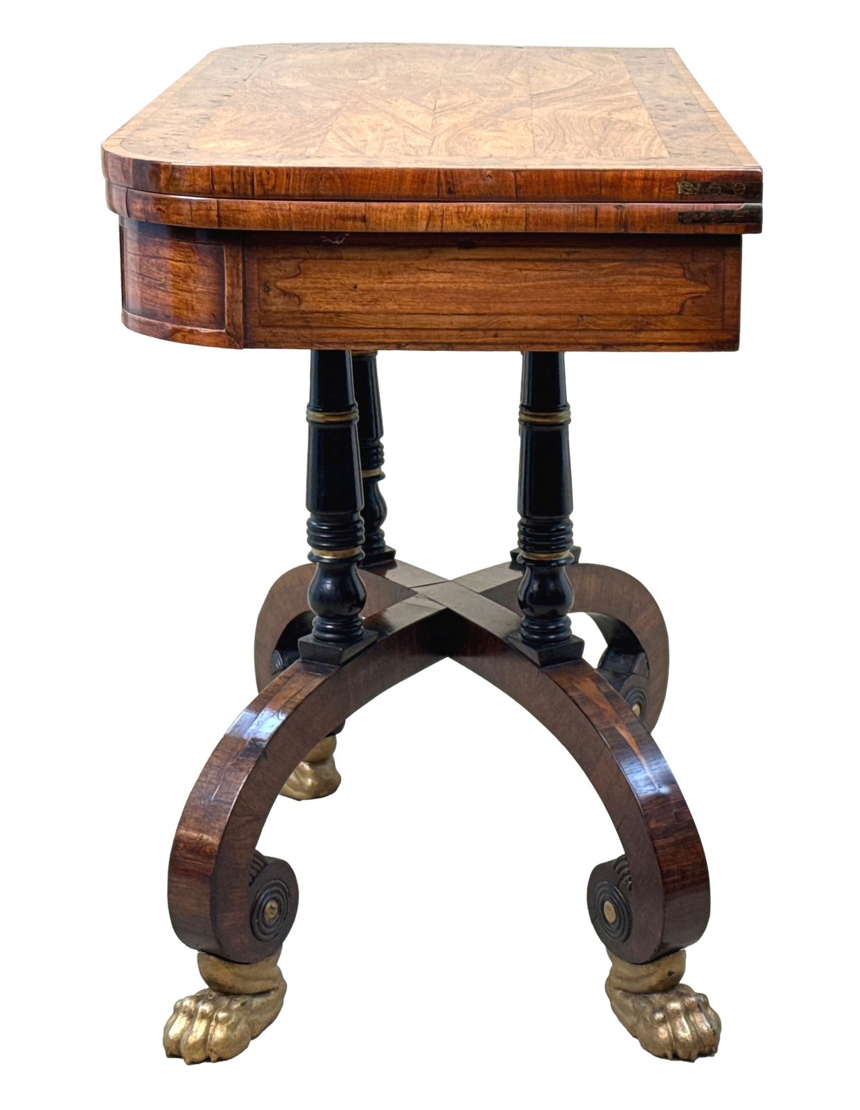 Regency 19th Century Kingwood Card Table (England, Circa 1825) photo 3995.0