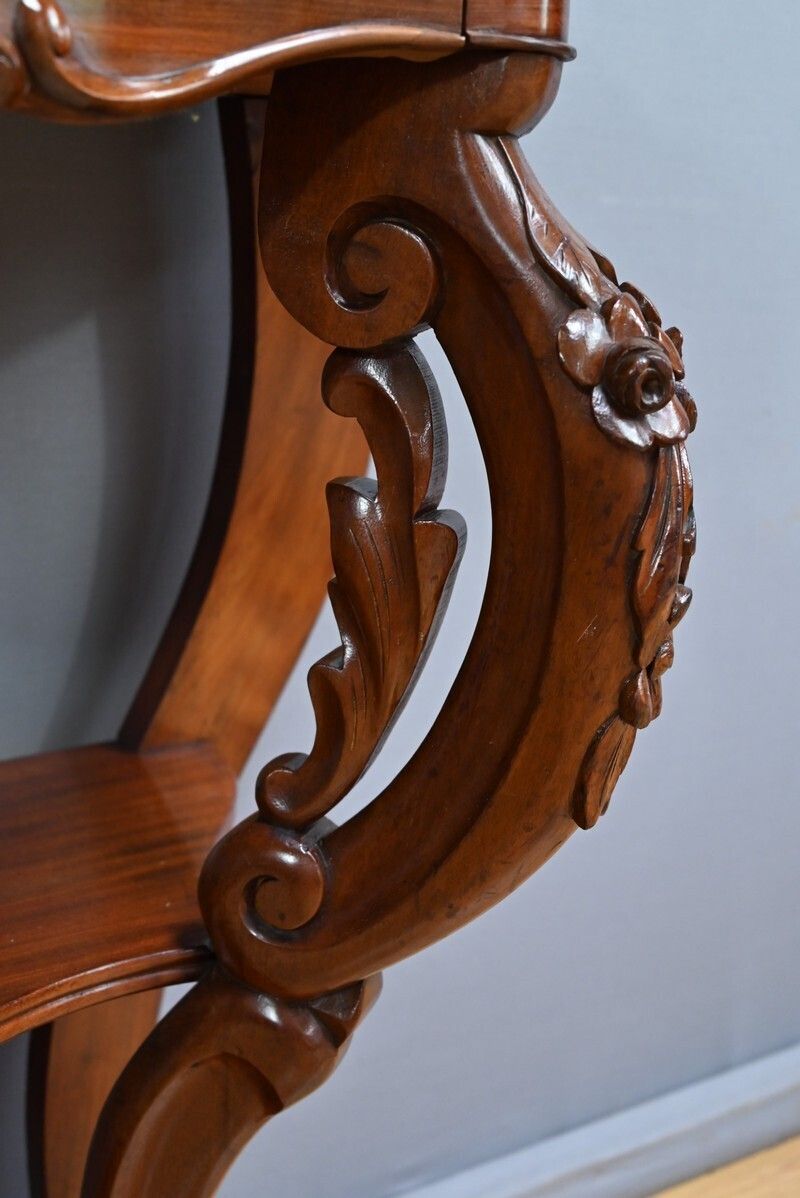 Furniture Mahogany Console, Napoleon III Period – Part 2 Of The 19th Century photo