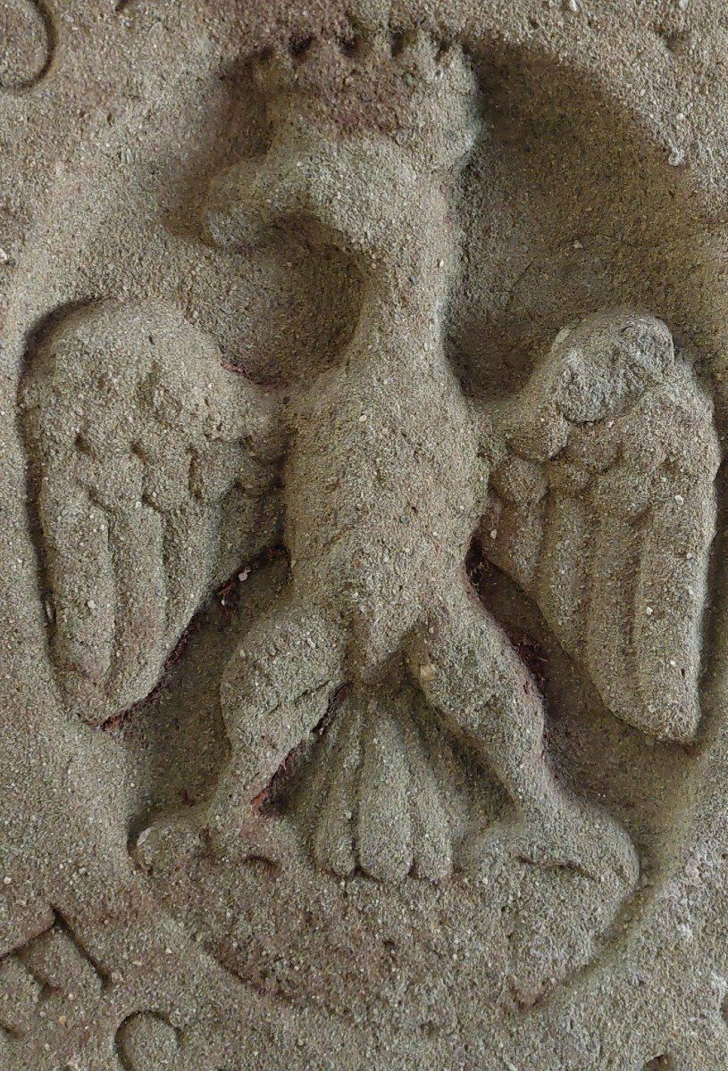 Stone Coat Of Arms Of The Canton, 15th Century, Este Family, Duchy Of Ferrara And Modena photo 2524.0