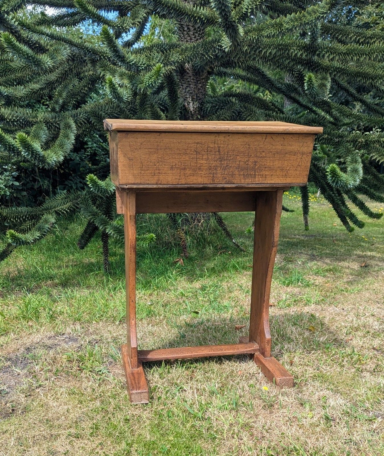 Superb Vintage Mid Century Beech Child's School Desk  Delivery Available 0116. photo for sale