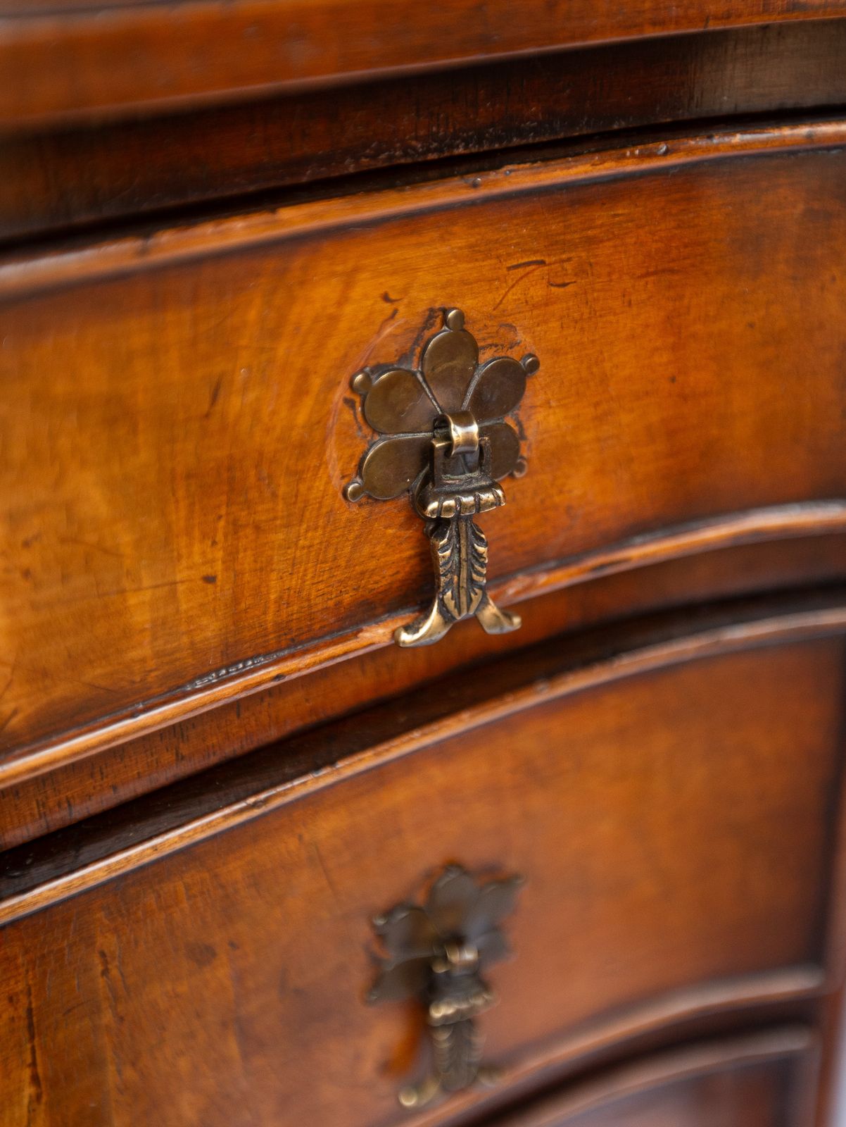 Walnut Queen Anne Style 5 Drawer Chest 1920s photo furniture