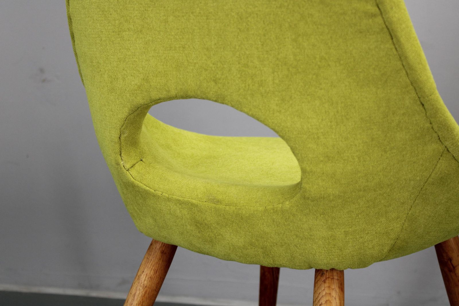 photo furniture 1960s Miroslav Navratil Fiberglass Shell Lounge Side Chairs, Czechoslovakia