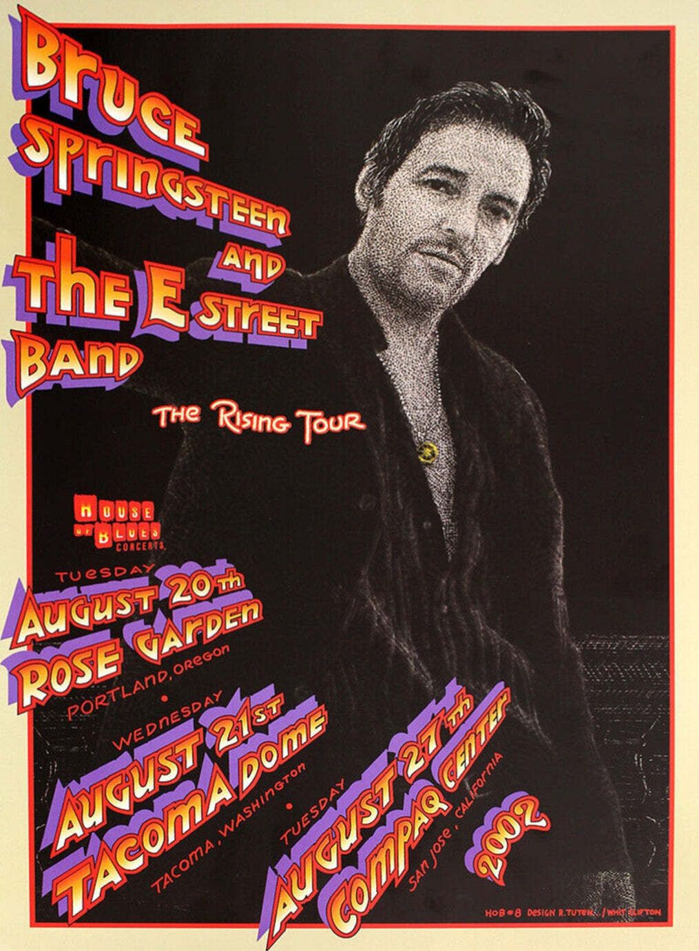 Bruce Springsteen & The E Street Band   The Rising Tour " Original Vintage Poster"