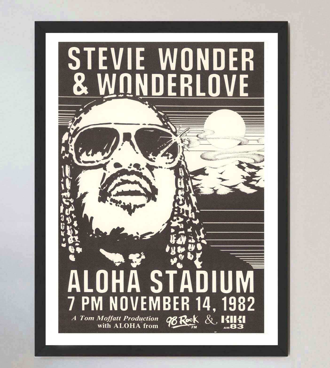 Stevie Wonder   Aloha Stadium" Original Vintage Poster" photo furniture