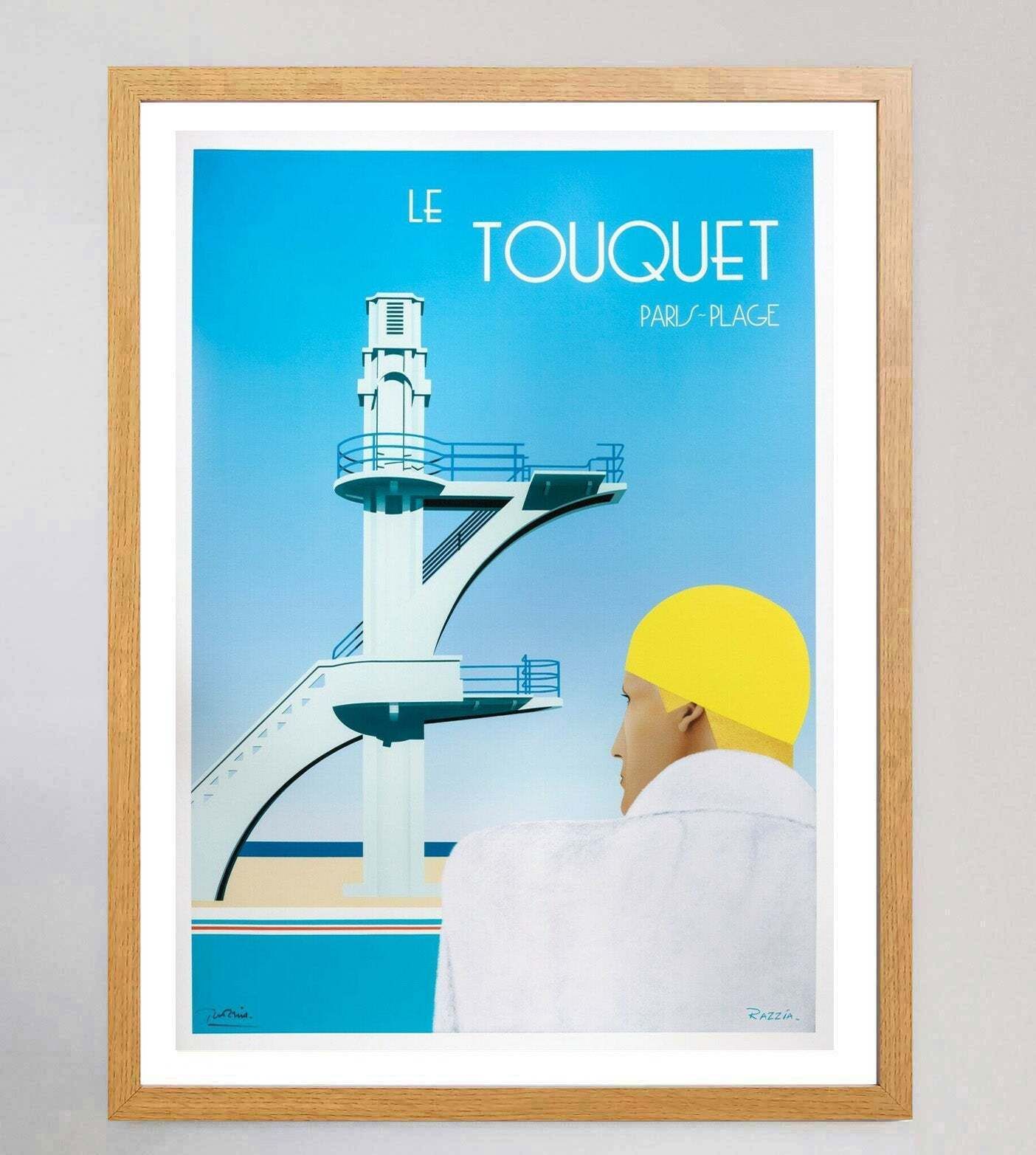 Le Touquet Paris   Plage" Original Vintage Poster" photo Art