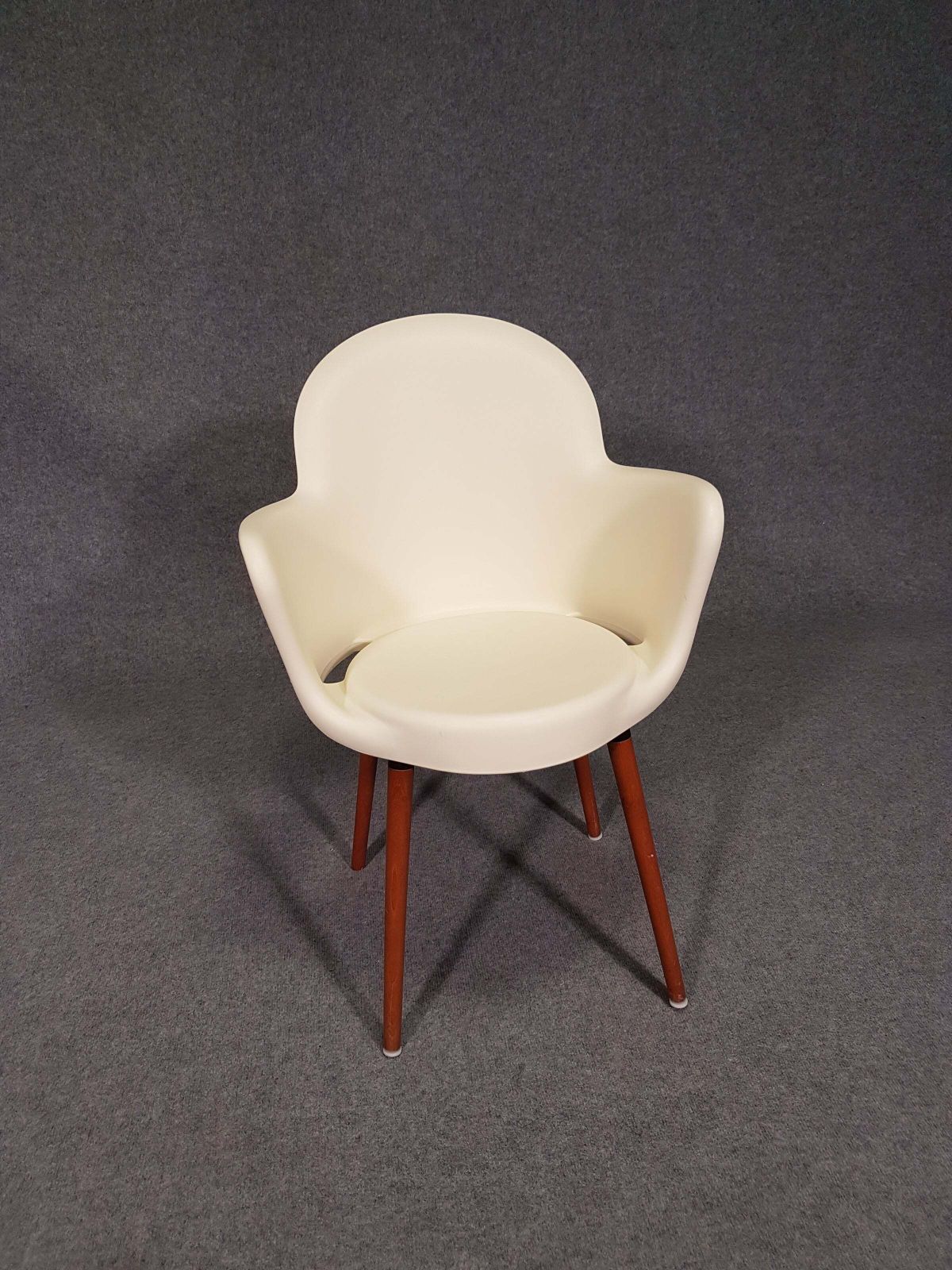 Set 6 Sintesi Gogo Chairs With Wooden Legs By Marcello Ziliani, 1990s photo vinterior