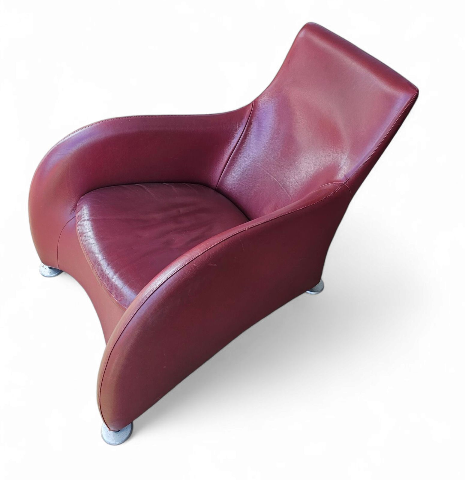 Montis / Gerard Van Den Berg / 1990s / Burgundy Red Leather photo for sale